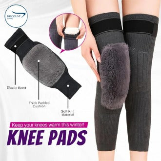 2Pcs/1 Pair Knee warmer for men and women With Straps/Belts, thermal legs warmer for medical use, fleece brace warmer, knee pain relief, Wool Knee Pads best-selling